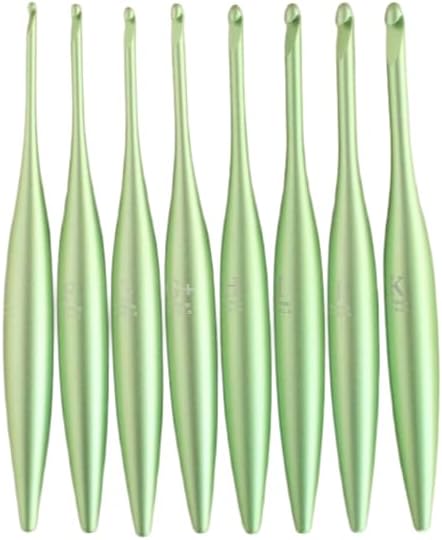 Furls Crochet Hook, Limited Edition Matte Pistachio Streamline Metal, Ergonomic Handle Crochet Hooks 7" (Matte, K - 6.50MM)