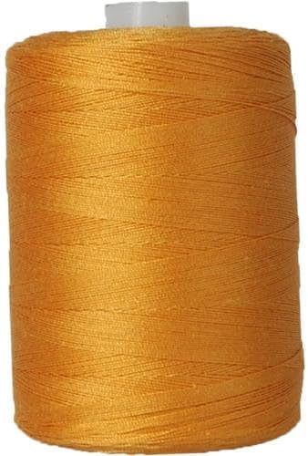 Threadart 100% Cotton Thread | for Quilting, Sewing, and Serging | 1000M Spools 50/3 Weight | Pumpkin 214