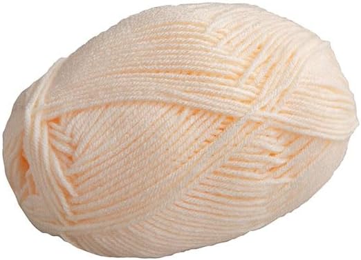 Knit Picks Brava Cream 100% Acrylic Worsted Weight Soft Yarn for Knitting, Crocheting, Knitting Machine use, Medium Weight 4 Yarn for Washable Projects (Cream)