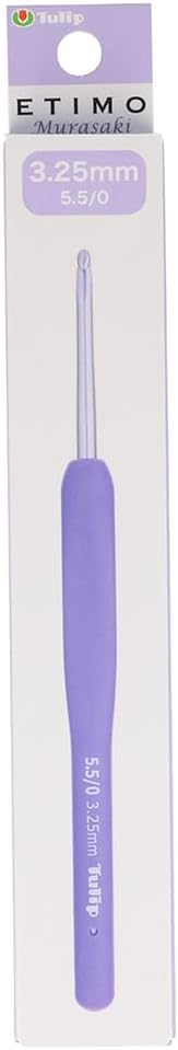 Tulip Etimo Murasaki Crochet Hook Softgrip 3.25mm - 1pc