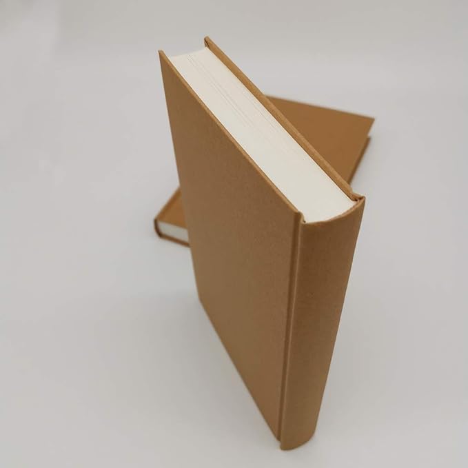 5.5x8.25 Sketch Book, Pack of 2, 240 Sheets (100gsm), Hardcover Bound Sketch Notebook, 120 Sheets Each, Acid Free Blank Drawing Paper, Ideal for Kids & Adults, Kraft Cover
