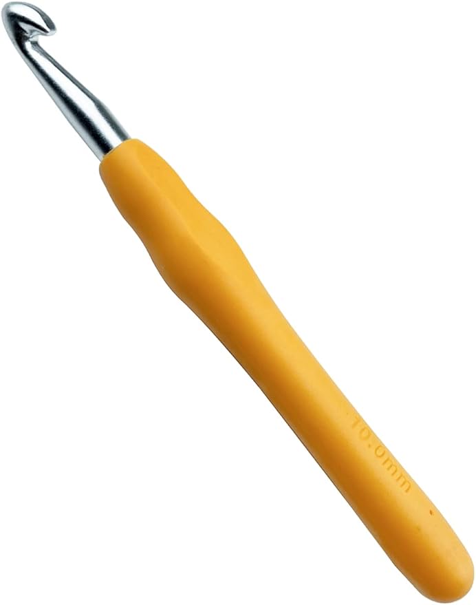 Mdoker Size N/15(10mm) Crochet Hook,Extra Long Crochet Hooks for Arthritic Hands,Ergonomic Grip Soft Handles for Beginners and Experiecced Crochet Lover,Comfortable/Easy to Use