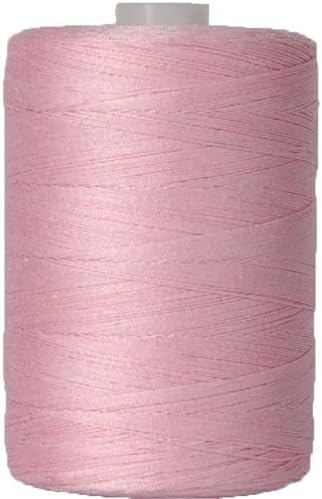 Threadart 100% Cotton Thread | for Quilting, Sewing, and Serging | 1000M Spools 50/3 Weight | Pink 903