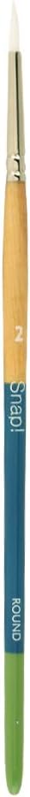 Princeton PAB98501 9850R-2 Snap Brush, Taklon Round 2, White