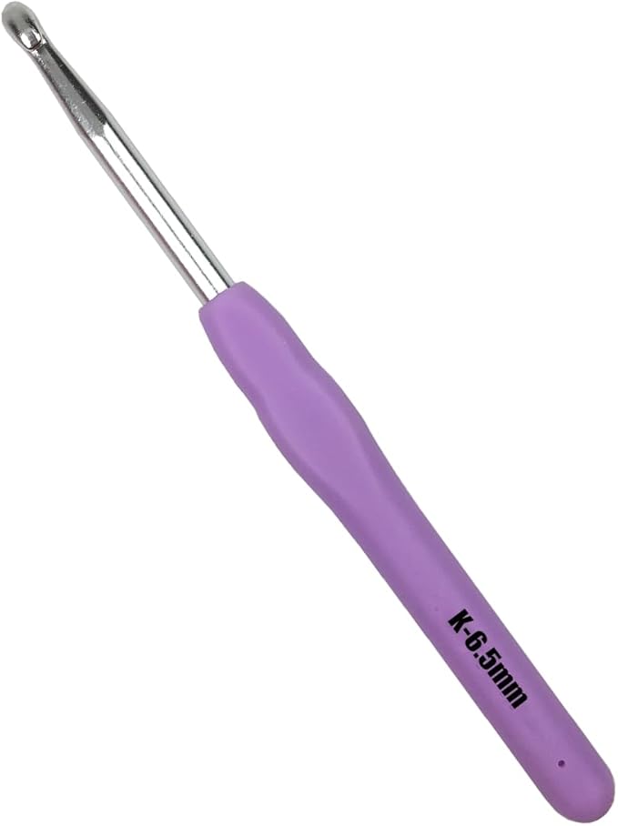 Mdoker Extra Long Crochet Hooks,Ergonomic Grip Soft Handles for Handmade DIY Crocheting,Crochet Hook Needles for Arthritic Hands,Size K/10.5(6.5MM)