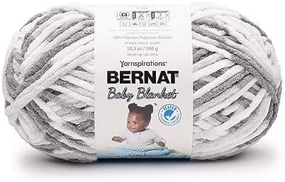 Bernat Baby Blanket BB Dapple Gray Yarn - 1 Pack