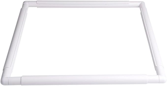 square embroidery hoop plastic cross stitch frame white cross stitching frame sewing hoop handhold craft clip frame embroidery snap frame hoop diy sewing tools for quilting 17x17 inches