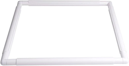 square embroidery hoop plastic cross stitch frame white cross stitching frame sewing hoop handhold craft clip frame embroidery snap frame hoop diy sewing tools for quilting 17x17 inches