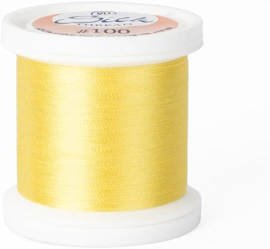 YLI Threads Silk Thread – 100 wt Fine Japanese Silk for Appliqué, EPP, and Quilting - Daffodil Yellow