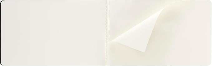 Moleskine Art Sketch Album, Hard Cover, Large (5" x 8.25") Plain/Blank, Black, 88 Pages