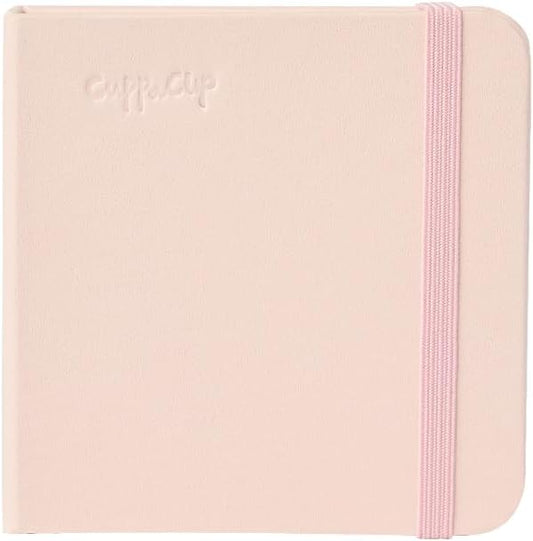 CuppaClip Watercolor Journal 300GSM Fine Grain Art Supplies for Adults Kids Watercolor Pad Wet Media Painting Wood Pulp Paper (Pink, 3.3x3.3in)