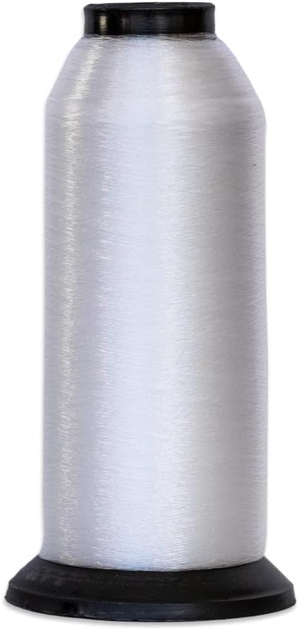 YLI Invisible Thread Poly 7,500 Yard Cone – Fine Polyester Monofilament Thread for Quilting, Appliqué & Stitch-in-The-Ditch