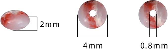 beadia natural shoushan disk stone beads 4x2mm 160pcs rondelle loose semi gemstone beads for jewelry making design