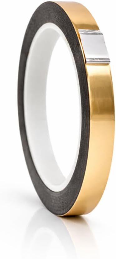 WOD MPFT2 Gold Metalized Polyester Mylar Film Tape with Acrylic Adhesive, 1/2 inch x 72 yds. Vibrant Mirror Gold Tape, Decor Tape for Detailing Accent Wall, Graphic Arts, Car and Boat Trim