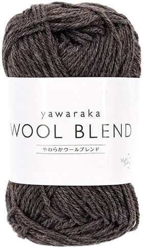 Yuzawaya Yawaraka Wool Blend Yarn, Sport Weight, 70% Wool 30% Acrylic, 1 Skein (40g), 120 Yards (110m), Color 18 - World Festa
