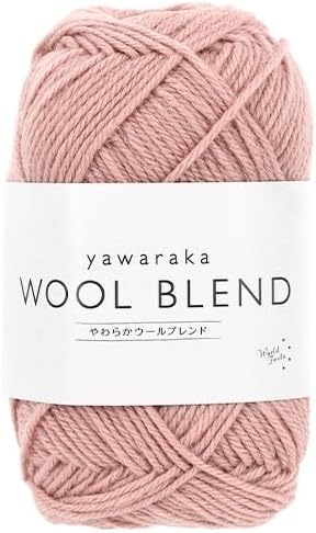 Yuzawaya Yawaraka Wool Blend Yarn, Sport Weight, 70% Wool 30% Acrylic, 1 Skein (40g), 120 Yards (110m), Color 13 - World Festa