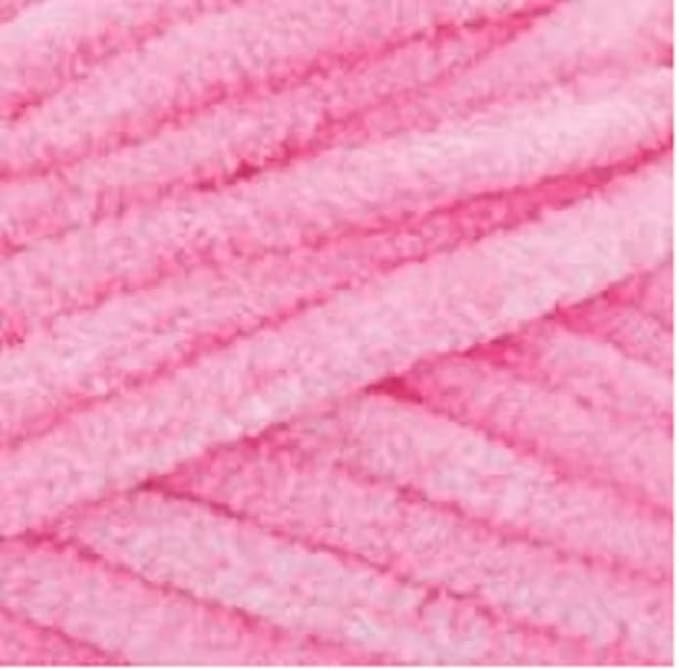 Premier Yarns Parfait Chunky Chenille Yarn 3.5 Oz 6 Super Bulky Weight 3 Pack Bundle with Bella's Stitch Place Holders (Bubblegum)