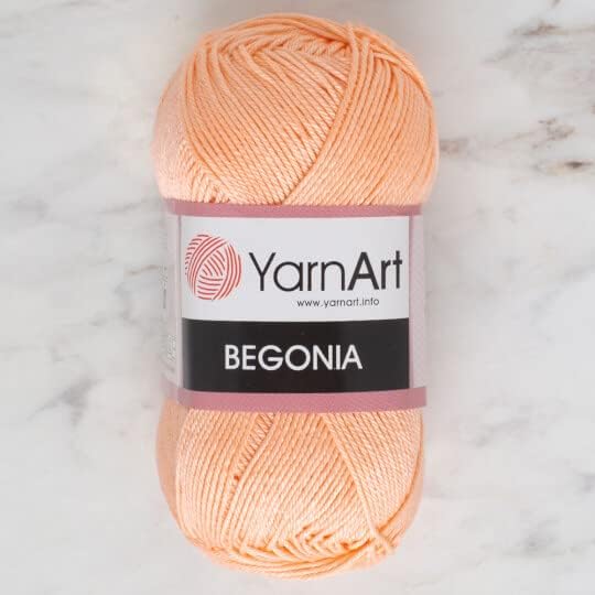Yarnart Begonia, 100% Mercerized Cotton, 1.76 Oz (50g) / 185 Yrds (169m) Fine Sport: 2, amigurumi Yarn, Summer Yarn (6322)