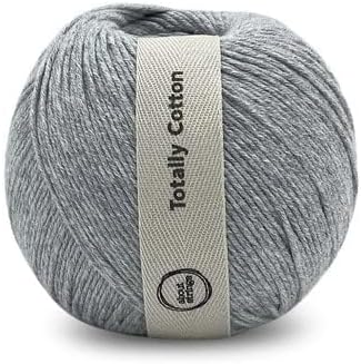 About Strings Totally Cotton Yarn - GOTS Certified Organic DK Weight - Luxuriously Soft, No Splitting - Perfect for Baby, Amigurumi, Knitting & Crochet - (200g/468 Yards) 100g/Ball (Earl)