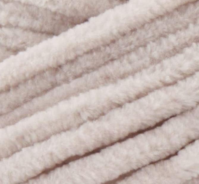 Premier Yarns Parfait Chunky Chenille Yarn 3.5 Oz 6 Super Bulky Weight 3 Pack Bundle with Bella's Stitch Place Holders (Mushroom)