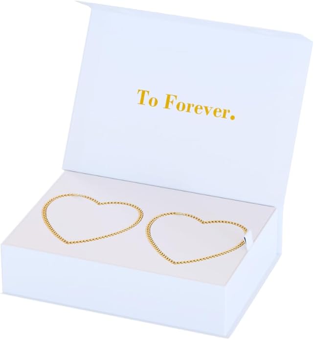 FabuLove Permanent Bracelet Kit – DIY Bracelet Making Kit For Couples, Friendship Bracelets – Gift for Anniversary, Valentine’s Day & Date Night Activity - His and Her Bracelets