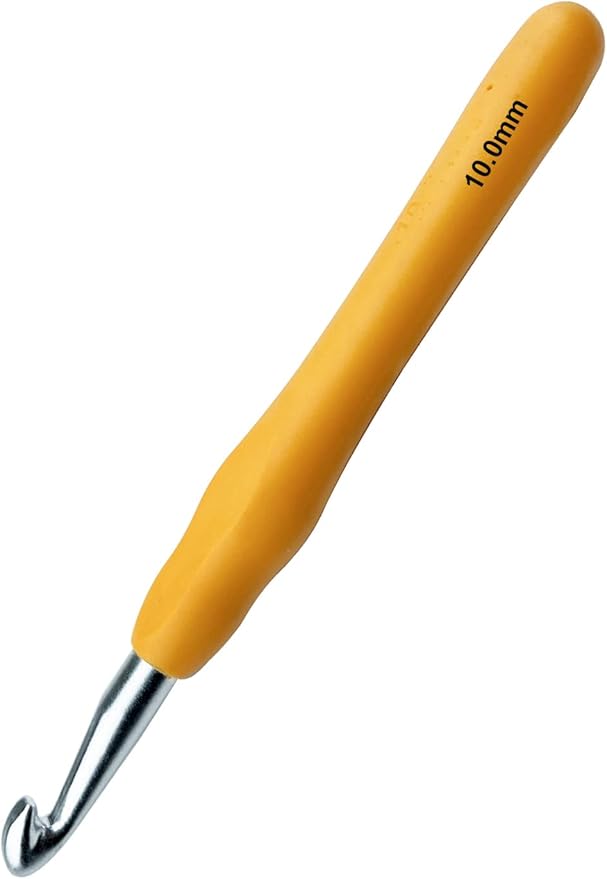 Hobekoee Size N/10mm Crochet Hook Ergonomic Handle for Arthritic Hands Soft & Smooth Knitting Needles for Beginners and Crocheting Yarn