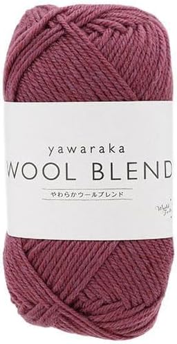 Yuzawaya Yawaraka Wool Blend Yarn, Sport Weight, 70% Wool 30% Acrylic, 1 Skein (40g), 120 Yards (110m), Color 6 - World Festa