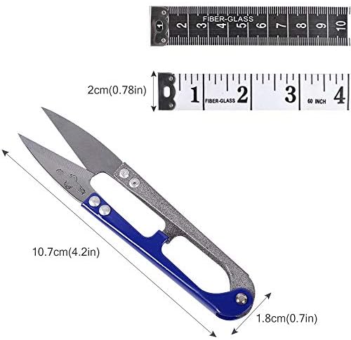 UCEC 12 Pack Thread Snips, Small Sewing Scissors & Crochet Thread Cutter Yarn Cutter, Sewing Snips for Stitching, Embroidery, Knitting and Mini DIY Supplies, Colorful