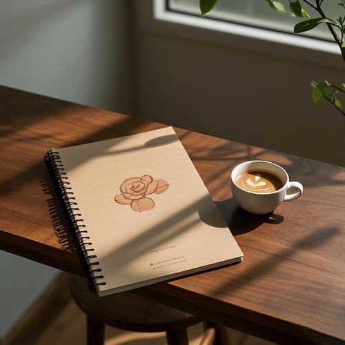 KINJOEK 20 PCS A5 Sketchbooks Bulk, 120 Pages 60 Sheets Side Spiral Bound Sketch Pads, A5 Kraft Cover Blank Spiral Notepads for Drawing, Sketching, Painting, Writing