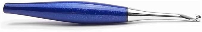 Furls Crochet Hook, Odyssey Navy Blue, Nickel Plated Tip for Effortless Glide, Ergonomic Handle Crochet Hooks 7" (Odyssey Navy Blue, G - 4.00mm)