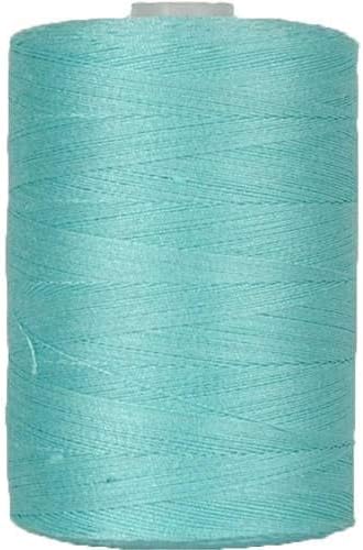Threadart 100% Cotton Thread | for Quilting, Sewing, and Serging | 1000M Spools 50/3 Weight | Aqua 605