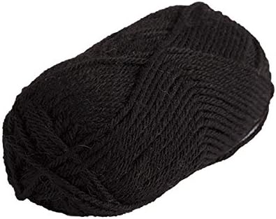 Knit Picks Wool of The Andes Worsted Weight Black 100% Wool Yarn Multi Pack (10 Balls - Coal)