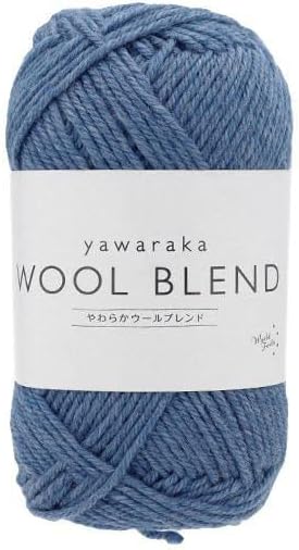 Yuzawaya Yawaraka Wool Blend Yarn, Sport Weight, 70% Wool 30% Acrylic, 1 Skein (40g), 120 Yards (110m), Color 9 - World Festa