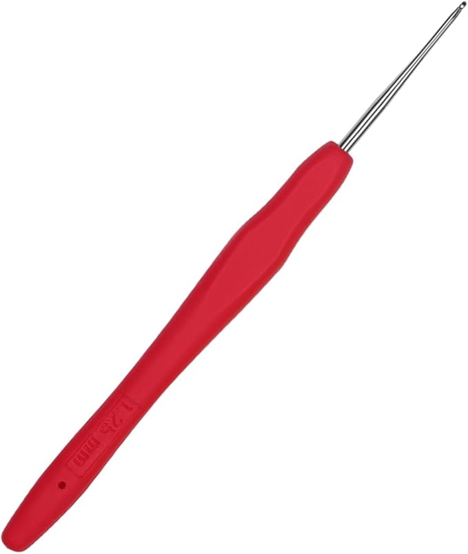 Small Size Crochet Hook Lace Crochet Needle QLRFFLJOY 1.25mm Crochet Hook Embroidery Thread Knitting Weaving Tool DIY Lace Yarn Crochet Needles (1.25 mm)