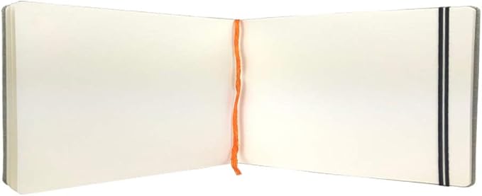 Handbook Watercolor Journal, 5.25" x 8.25" Large Landscape, 200 GSM Cold Press Paper, Natural Linen Cover, 60 Pages