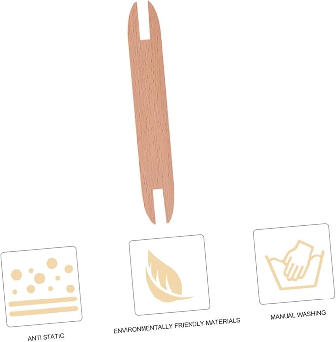 EXCEART DIY Weaving Loom Craft Kit - Includes 4Pcs Wooden Shuttle Sticks and Knitting Needles - Hand Loom Sticks for Scarf - Sweater - Tapestry - Cross Stitch Kits - Knitting Accessories -