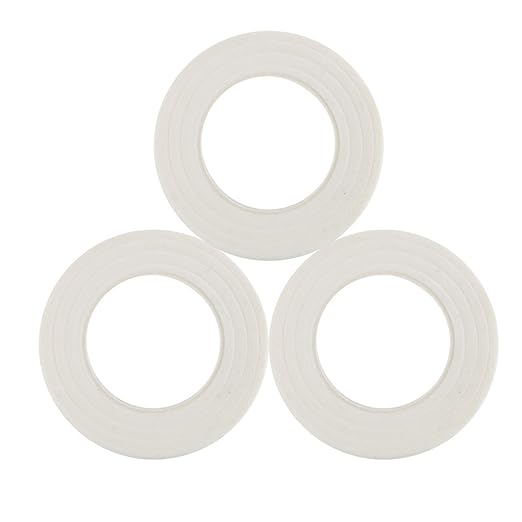 DECORA 1/2" Wide 3 Pieces White Floral Stem Wrap Tapes for Bouquets and Brooch