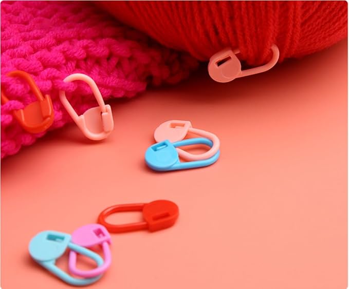 80 Pieces Jumbo Locking Stitch Markers,Larger Knitting Crochet Markers Clip Needle Safety Pins Crochet Hooks Knitting Row Stitch Counter