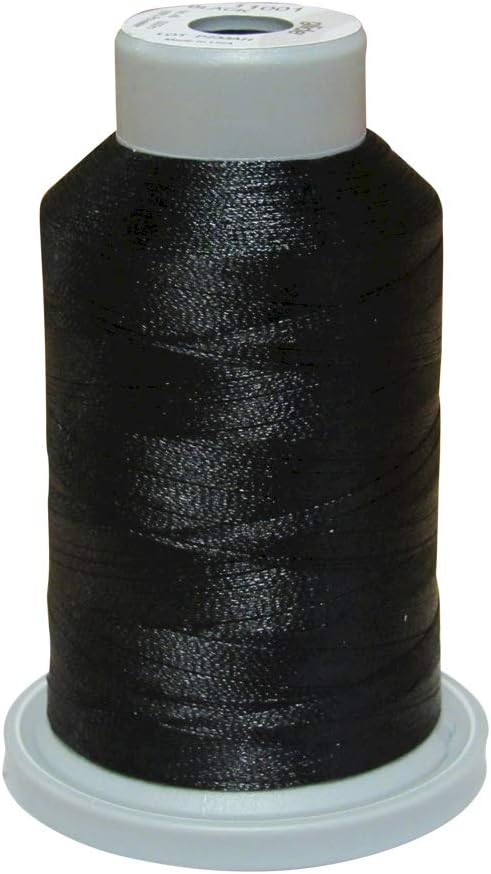 Glide Thread Trilobal Polyester No. 40-1000m Spool - 11001 Black