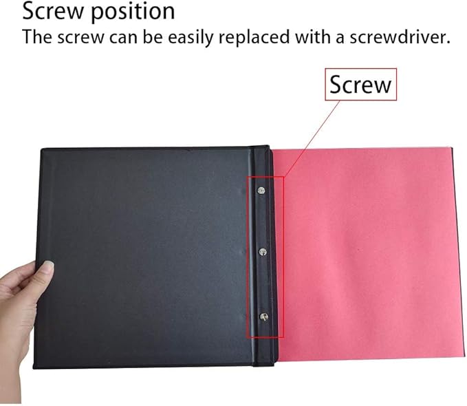 Vienrose Photo Album Self Adhesive Scrapbook Refill Pages for Vienrose11x10.6 inch Photo Album