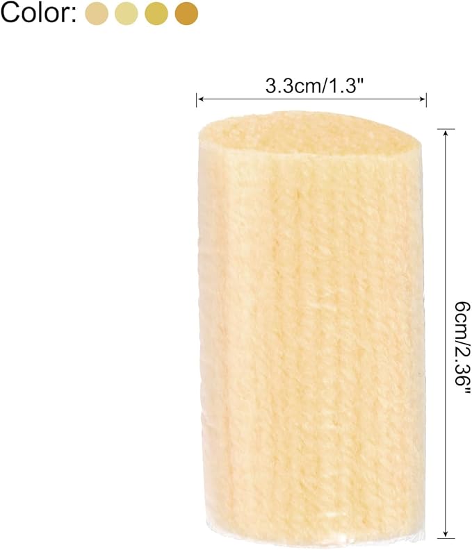 Patikil 10 Rolls Latch Hook Kit, Precut Rugs Yarn, Crochet Colorful for Adults Beginners, Yellow Tone