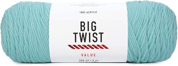 Big Twist Worsted Acrylic Yarn - Aqua