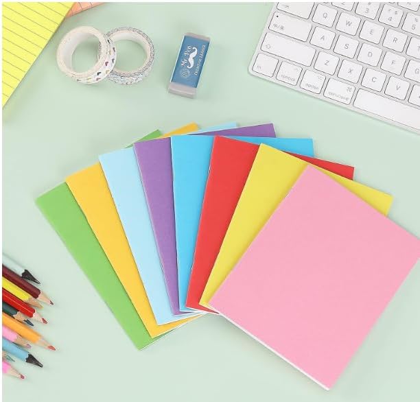 Mr. Pen- Colorful Blank Books, 4.25 x 5.5 Inches, 6 Pack, 32 Pages, Blank Notebooks for Kids, Mini Notebooks for Kids, Mini Journal for Students, Blank Journal for Kids, Unlined Notebook, Kids Journal