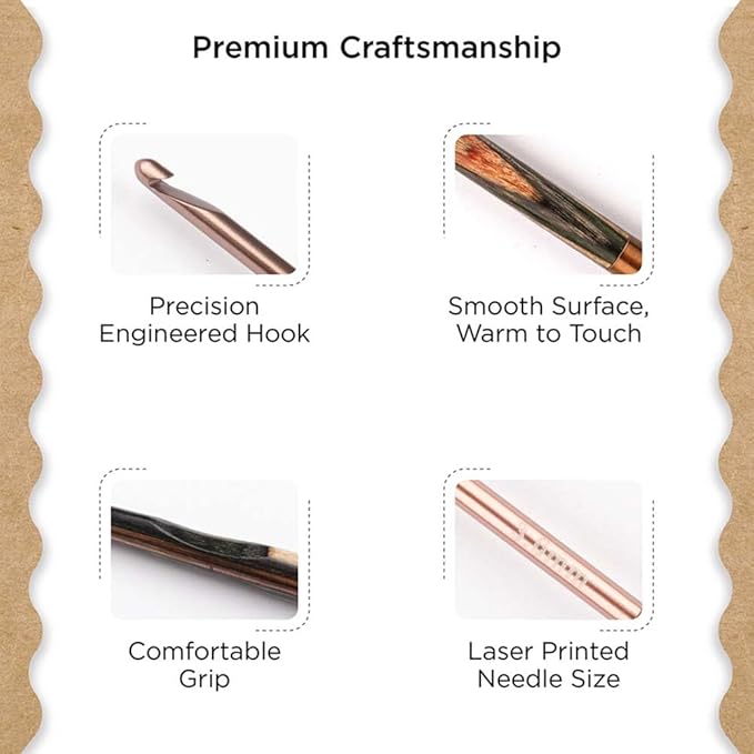 Knitter’s Pride Terra Single-Ended Crochet Hook – 3mm