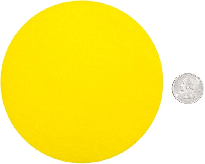 Playfully Ever After Yellow Craft Felt Circles (5 Inch - 18pc)