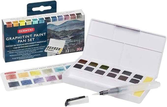 Derwent Graphitint Paint 12 Pan Palette