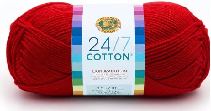 Lion Brand Yarn - 24/7 Cotton - 6 Skein Assortment (Autumn)