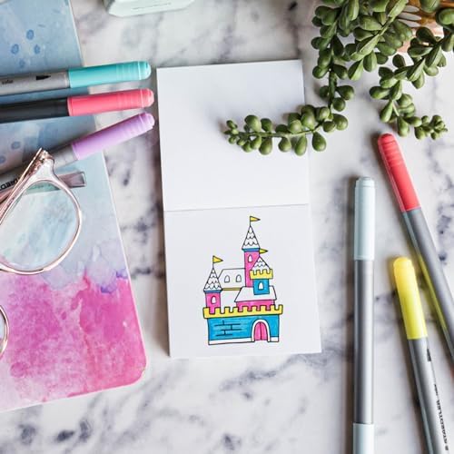 A Brighter Year The Original Adult Mini Coloring Book - Mythical & Magical Edition - 3” x 3” Pocket Size, 50 Pages, Lay Flat Binding, Thick Paper, No Bleeding - Stress/Anxiety Relief - Gift, Travel