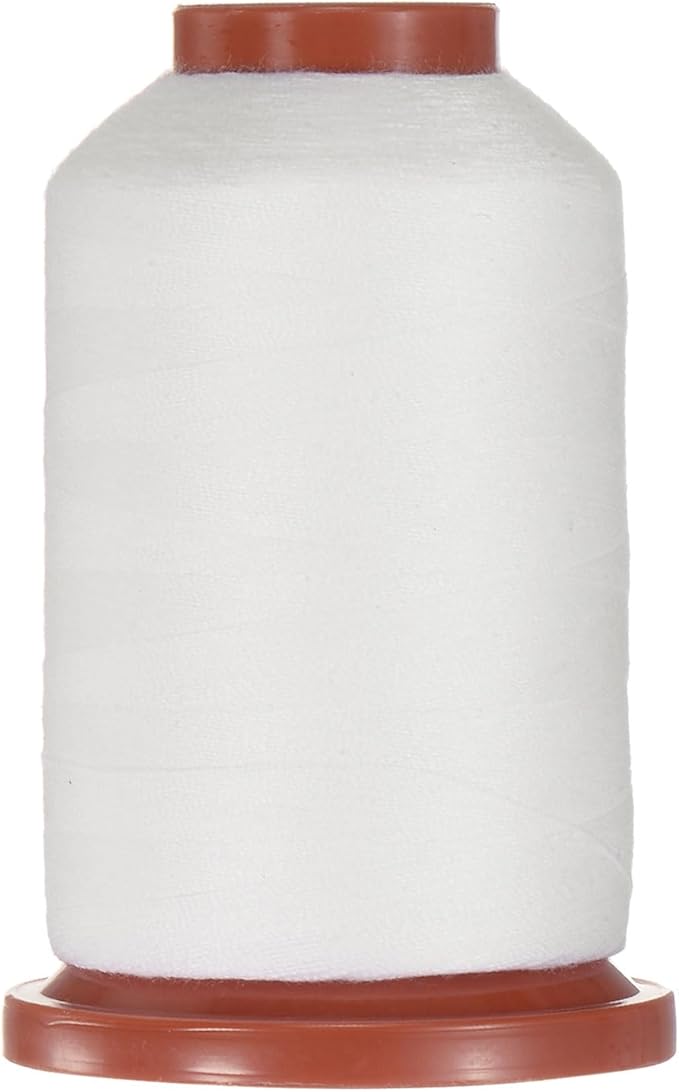 uxcell 40D/2 Sewing Thread 1100 Yards Polyester Household Sewing String Hand Stitching Polyester Cord for Clothing Stitching Shoe Bag Repairing DIY Craft White