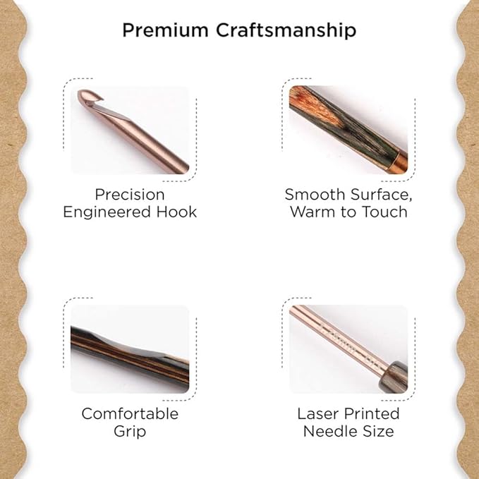 Knitter’s Pride Terra Single-Ended Crochet Hook – US Size D (3.25mm)